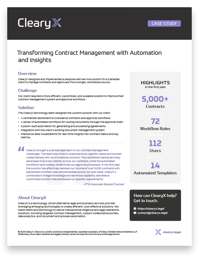 Transforming Contract Management with Automation and Insights